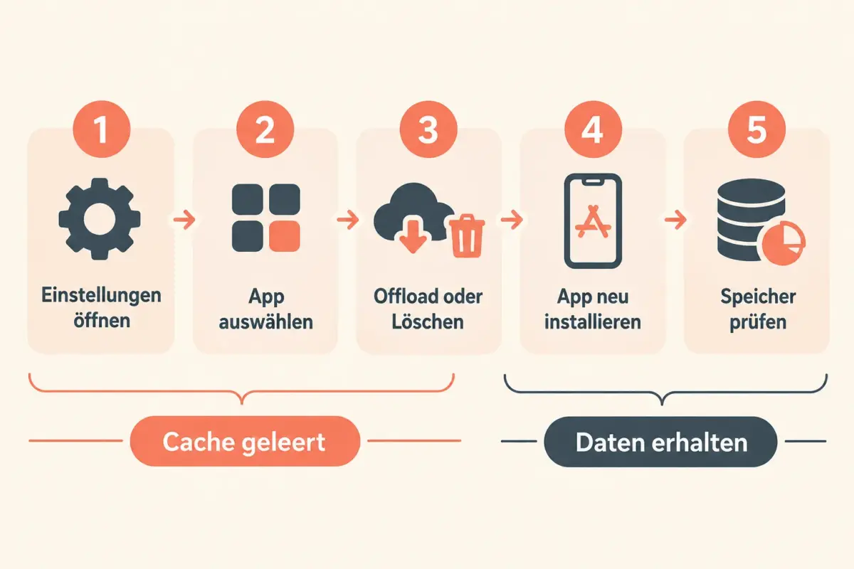 Was tun, wenn der iPhone-Speicher nach dem Cache-Leeren noch voll ist?