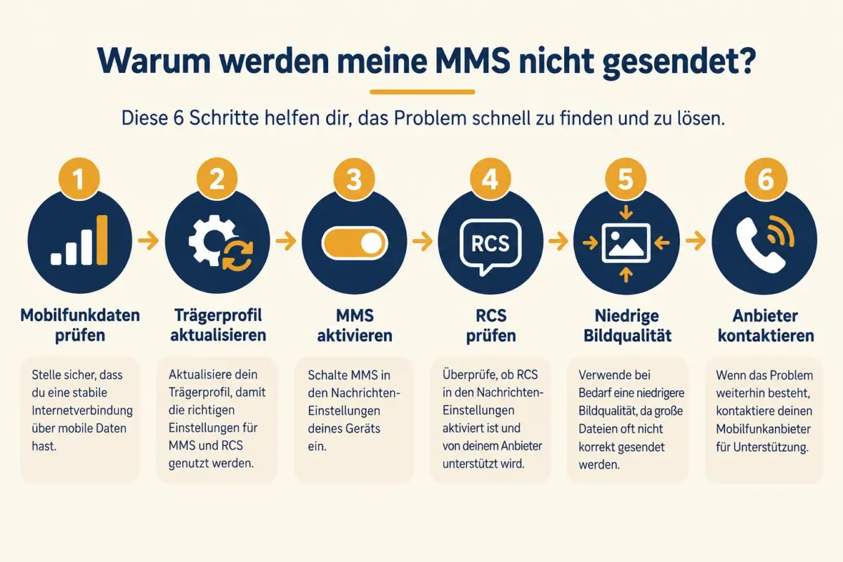 Was tun, wenn eine Bildnachricht nicht gesendet werden kann?