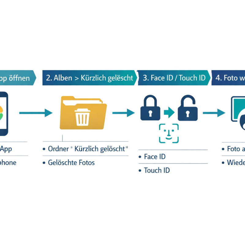 Wie lange bleiben Fotos im Ordner "Kürzlich gelöscht"?