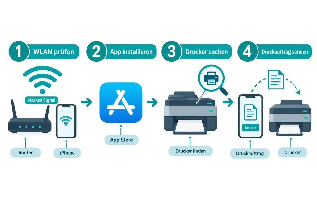 So drucken Sie vom iPhone ohne AirPrint: WLAN, USB, PDF und Hersteller-Apps 1 Wie speichert man ein Dokument als PDF auf dem iPhone, bevor man druckt?